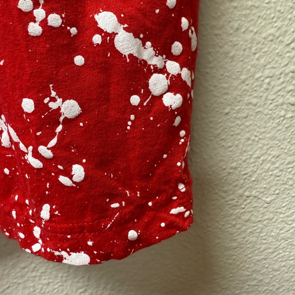 Super Mario Bros T-Shirt. XL. Excellent Condition. Red with White Splatters. - Picture 3 of 6